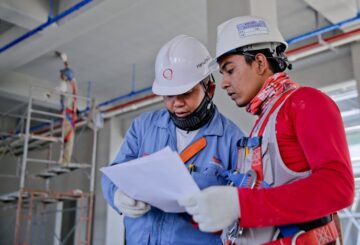 עבודות בנייה בפרויקט תמ"א 38 - חיזוק מבנים