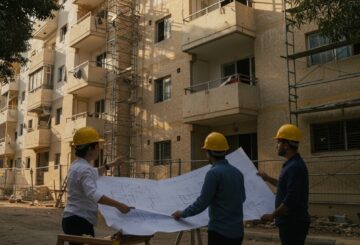 בניין מגורים מחודש במסגרת תמ"א 38/1.